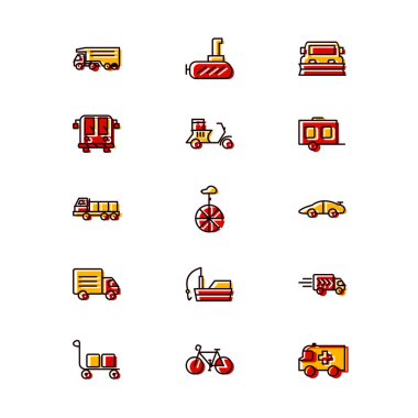 Kişisel ve ticari kullanım için simge taşıma...