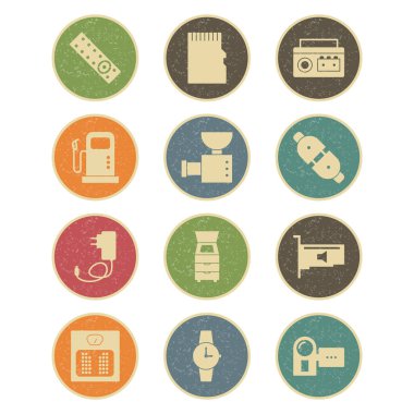 Kişisel ve Ticari Kullanım İçin 12 Simge Elektronik Aygıt...