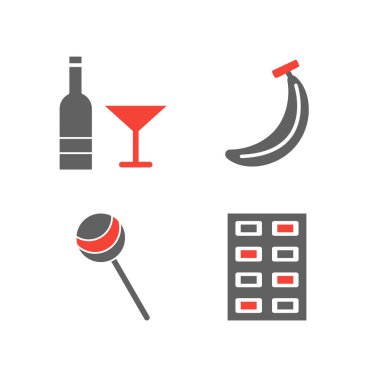 Kişisel ve Ticari Kullanım İçin 4 Gıda Simgesi...