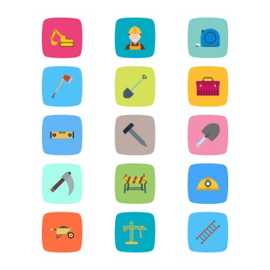 Kişisel ve Ticari Kullanım İçin 15 İnşaat Simgesi...