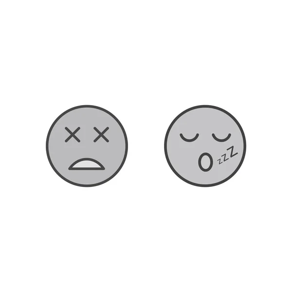 Ícones Emoji Para Uso Pessoal Comercial — Vetor de Stock