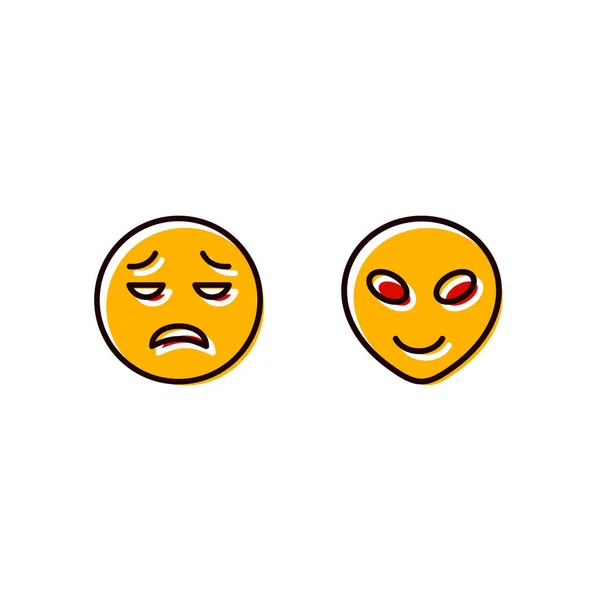 个人和商业用途的Emoji图标 — 图库矢量图片