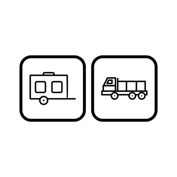 Icon Set Transport Personal Commercial Use — стоковый вектор