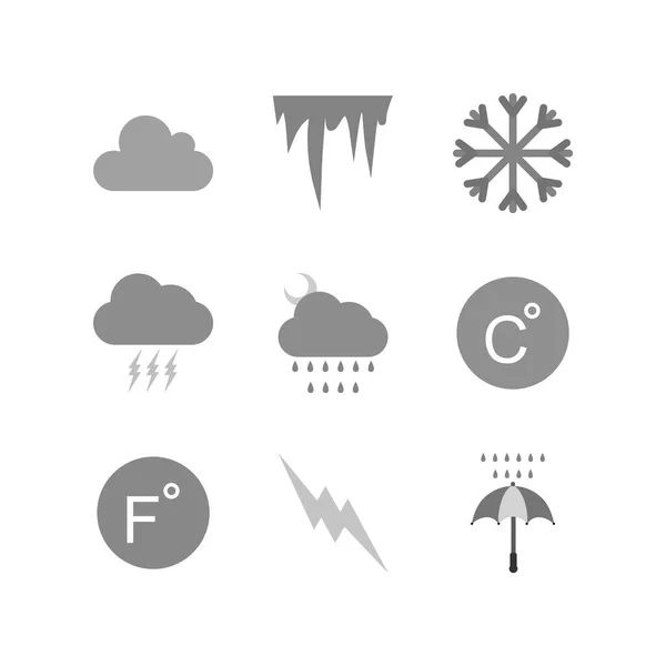 Weather Icons Personal Commercial Use — Stock Vector