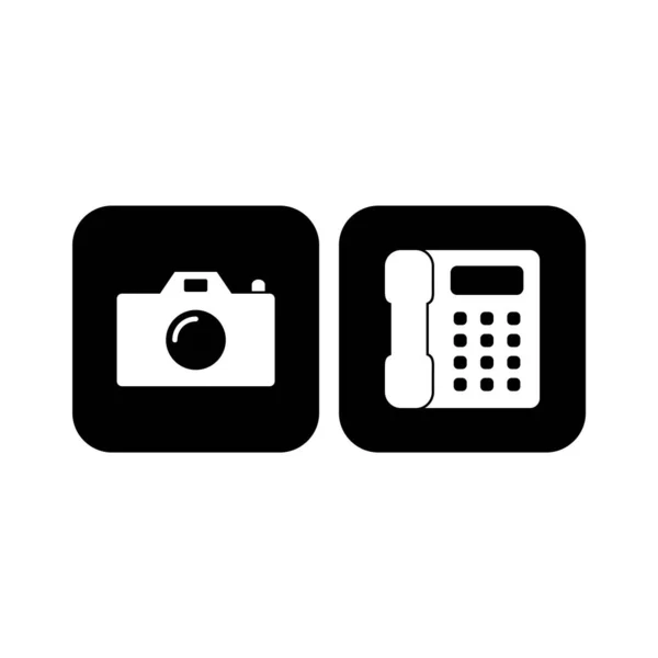 Set Electronic Devices Icons Isolated White Background — Stock Vector