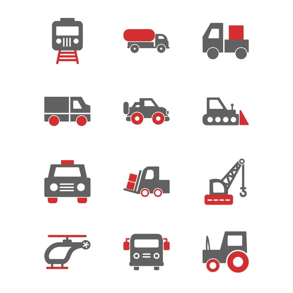 Conjunto Iconos Transporte Para Uso Personal Comercial — Vector de stock