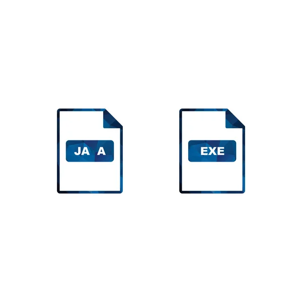 Symbolsets Von Dateiformaten Für Den Persönlichen Und Kommerziellen Gebrauch — Stockvektor