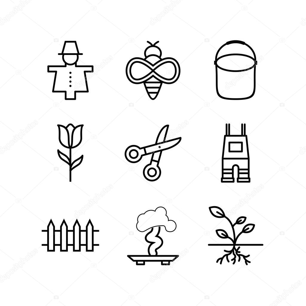 9 Icon Set Of gardening For Personal And Commercial Use...
