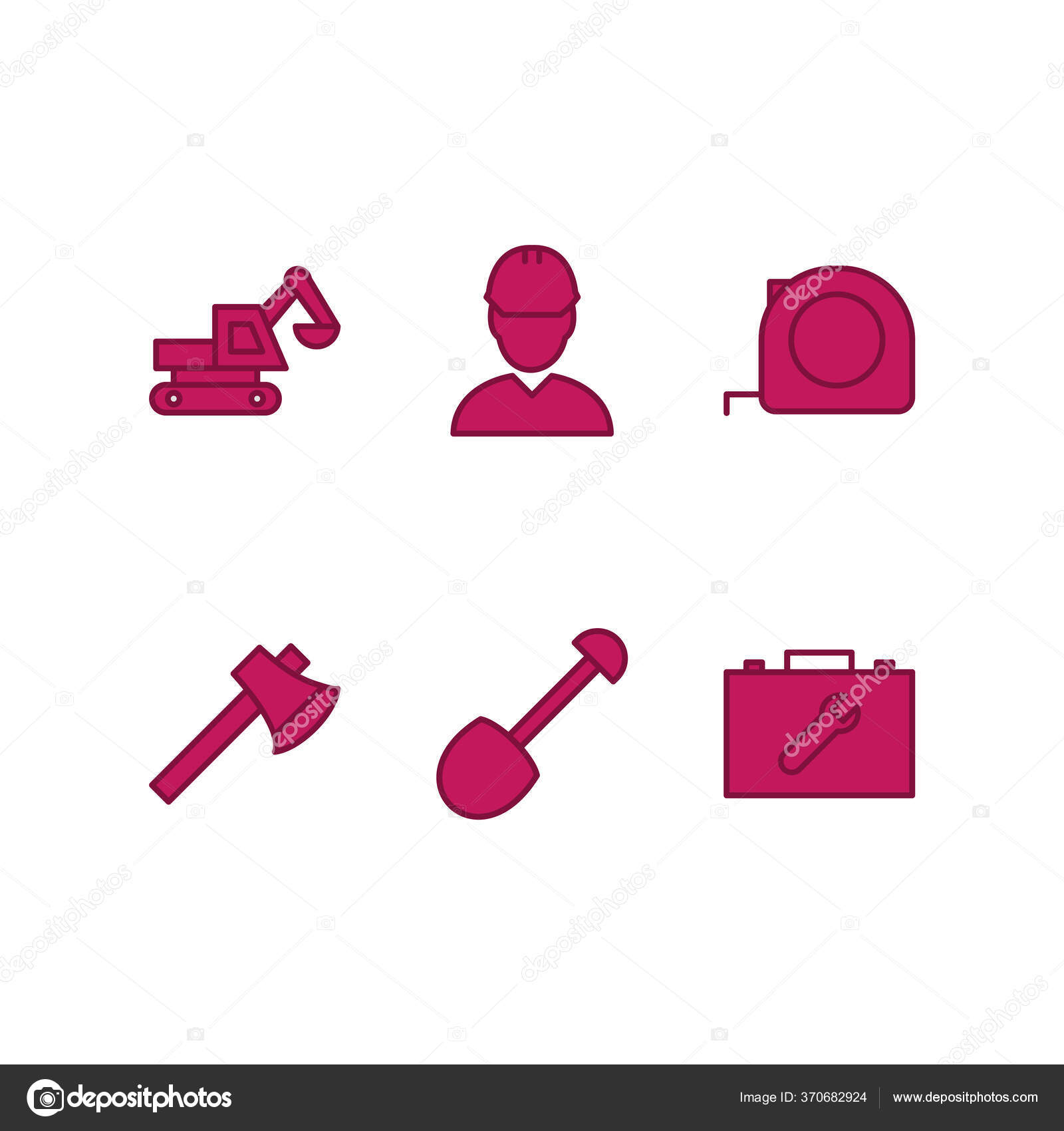 Beyaz Arkaplanda Zole Edilmiş Yapı Simgesi Simgesi — Stok Vektör