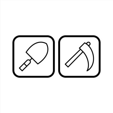 Beyaz Arkaplanda 2 Yapılandırma Simgesi İzole Edildi...