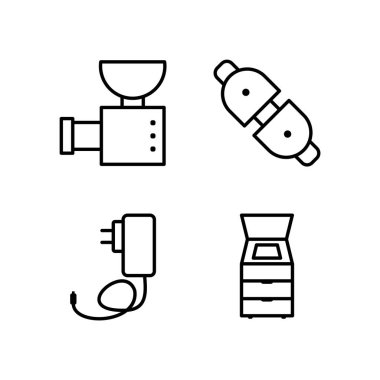 Kişisel ve Ticari Kullanım İçin 4 Simge Elektronik Aygıt...