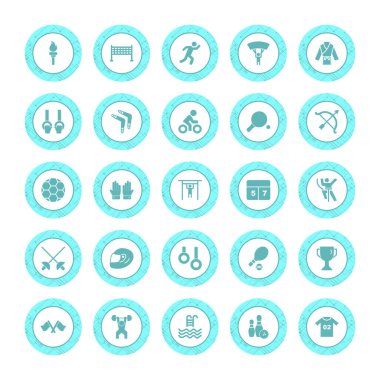 Kişisel ve iletişim için spor ve oyun simgesi...