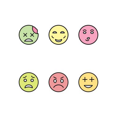 Kişisel ve Ticari Kullanım İçin 6 Emoji Simgesi...