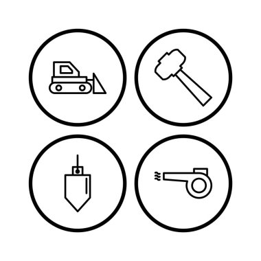 Kişisel ve Ticari Kullanım İçin 4 Yapı Simgesi...