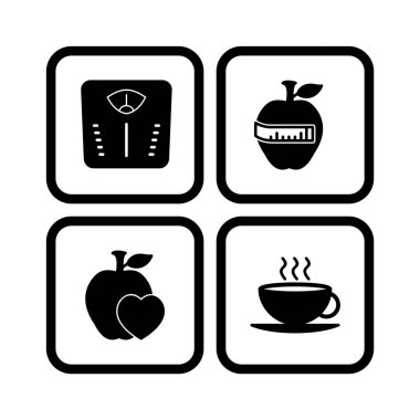 Sağlık Kişisel ve Ticari Kullanım İçin 4 Simge...