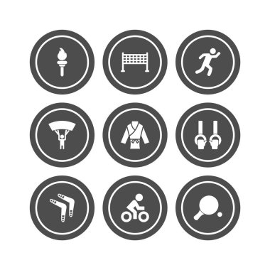 Kişisel ve iletişim için spor ve oyun simgesi...