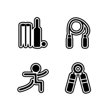 Kişisel ve iletişim için spor ve oyun simgesi...