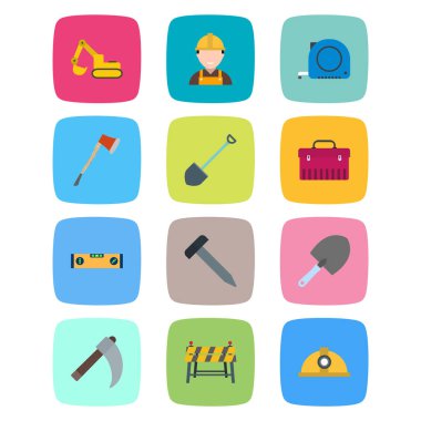 Beyaz Arkaplanda İzole Edilmiş 12 Yapılandırma Simgesi...