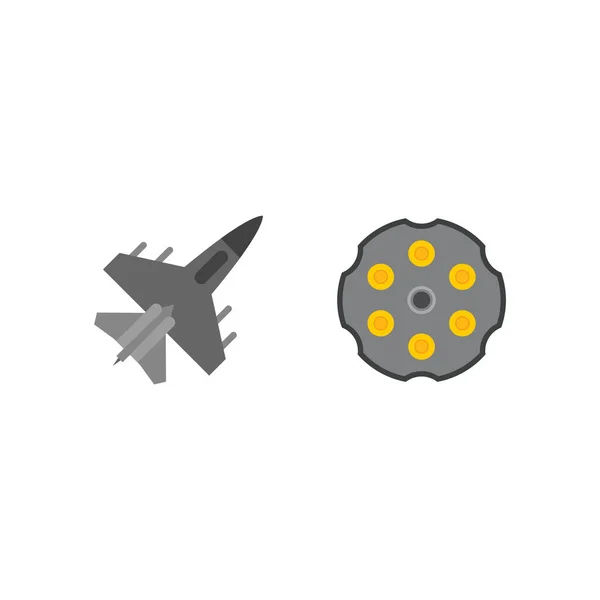 Conjunto Iconos Militares Sobre Fondo Blanco Vector Elementos Aislados — Archivo Imágenes Vectoriales