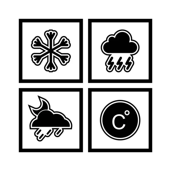 Weather Icons Personal Commercial Use — Stock Vector
