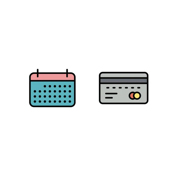 Conjunto Iconos Comercio Electrónico Para Uso Personal Comercial — Vector de stock