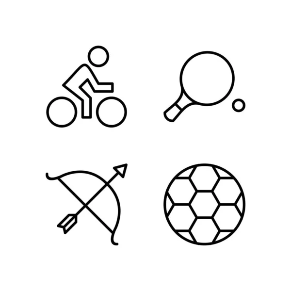 Icon set of sports and games for personal and commmercial use...