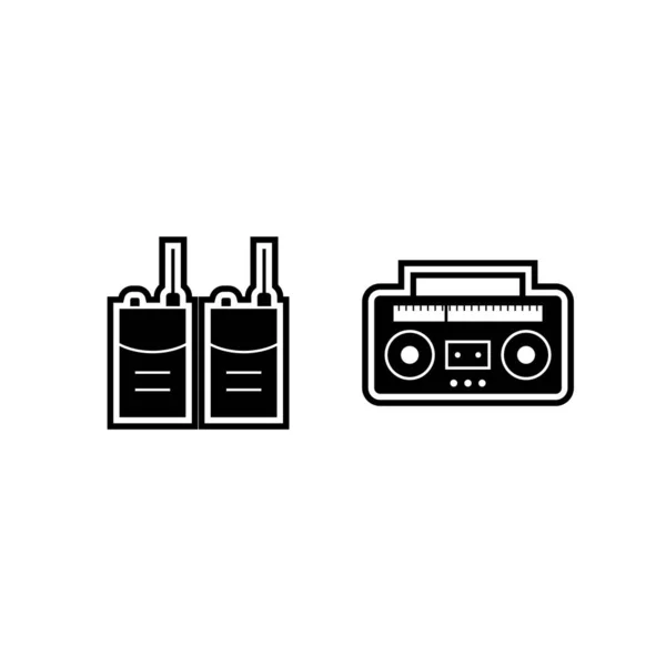 Iconos Dispositivos Electrónicos Para Uso Personal Comercial — Vector de stock