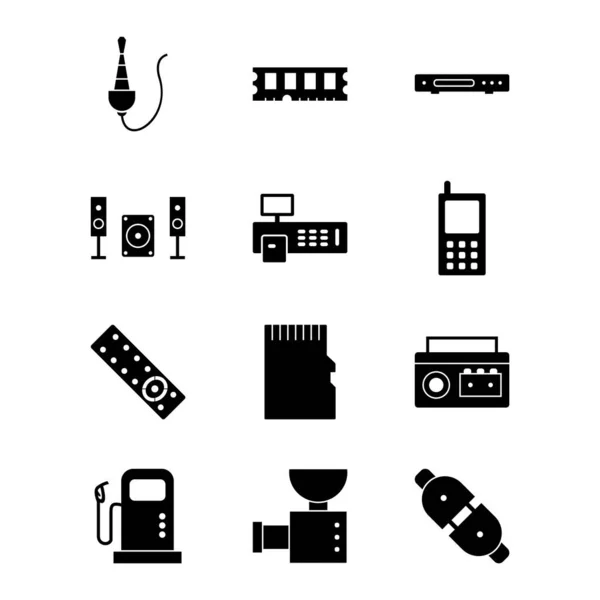 Ikon Perangkat Elektronik Untuk Penggunaan Pribadi Dan Komersial - Stok Vektor