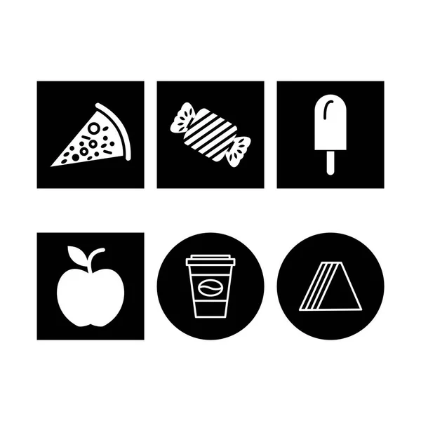 Харчових Іконок Особистого Комерційного Використання — стоковий вектор