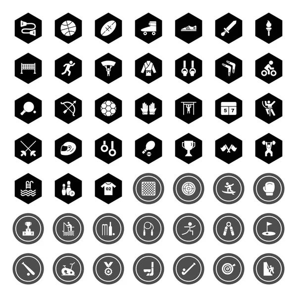 Symbolset Aus Sport Und Spielen Für Den Persönlichen Und Kommerziellen — Stockvektor