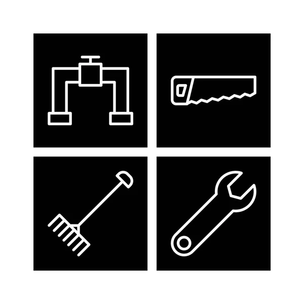 Conjunto Iconos Construcción Para Uso Personal Comercial — Vector de stock