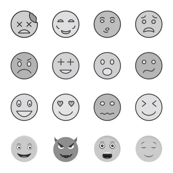 Beyaz Arkaplanda Izole Edilmiş Tane Emoji Simgesi — Stok Vektör