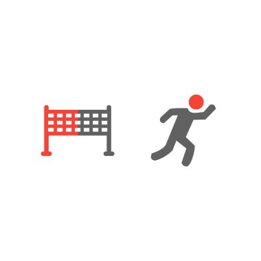 Kişisel ve iletişim için spor ve oyun simgesi...