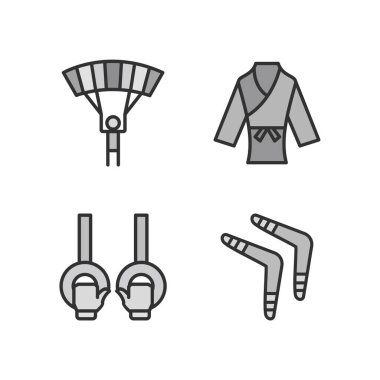 Kişisel ve iletişim için spor ve oyun simgesi...