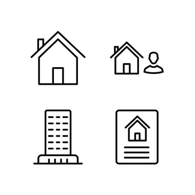 Kişisel ve ticari kullanım için 4 Simge Emlak...