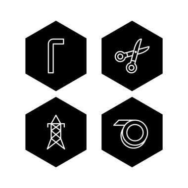 Kişisel ve Ticari Kullanım İçin 4 Yapı Simgesi...