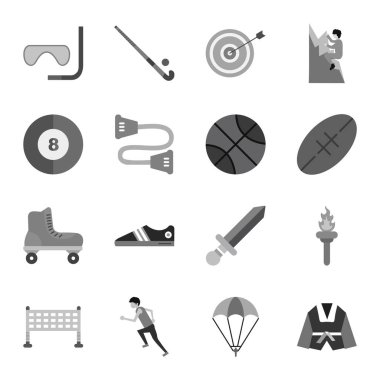Kişisel ve iletişim için spor ve oyun simgesi...