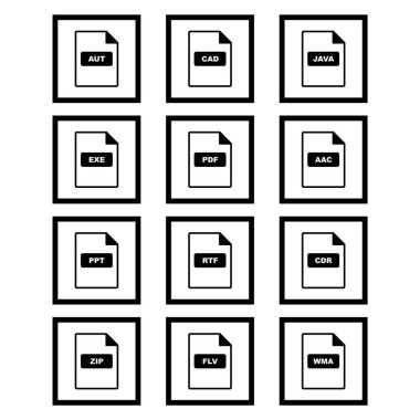 Kişisel ve Ticari Kullanım için 12 Simge dosya biçimi...