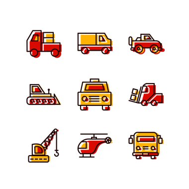 Kişisel ve ticari kullanım için simge taşıma...