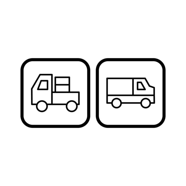 Conjunto Iconos Transporte Para Uso Personal Comercial — Archivo Imágenes Vectoriales