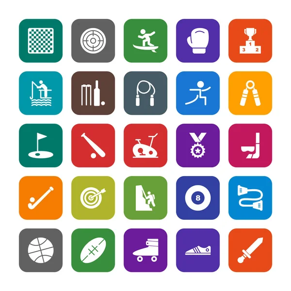 Icon set of sports and games for personal and commmercial use...