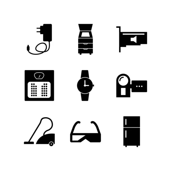 Electronic Devices Icons Personal Commercial Use — Stock Vector