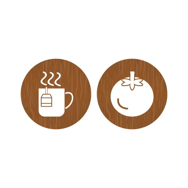 Set Iconos Alimentos Para Uso Personal Comercial — Vector de stock