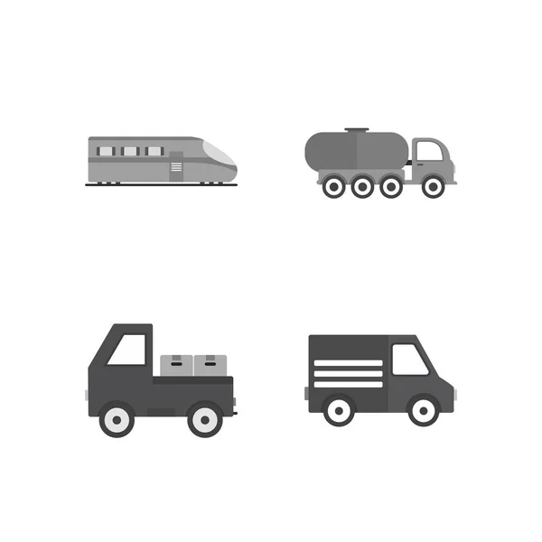 Icon Set Von Transport Für Den Persönlichen Und Kommerziellen Gebrauch — Stockvektor