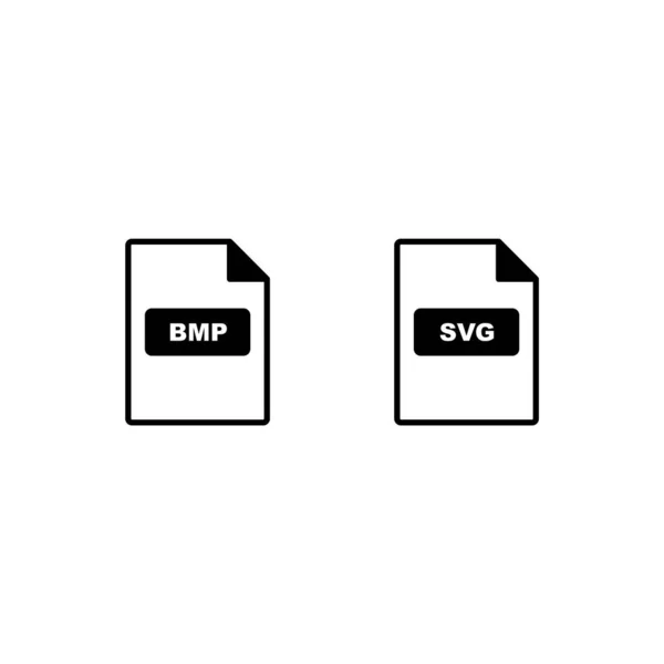 Symbolsets Von Dateiformaten Für Den Persönlichen Und Kommerziellen Gebrauch — Stockvektor