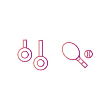 Kişisel ve iletişim için spor ve oyun simgesi...