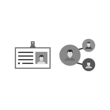 Kişisel ve ticari kullanım için 2 simge iş seti...