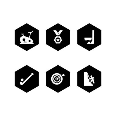 Kişisel ve iletişim için spor ve oyun simgesi...