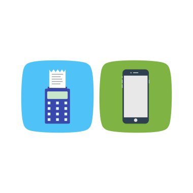 Kişisel ve Ticari Kullanım İçin 2 Elektronik Aygıt Simgesi...