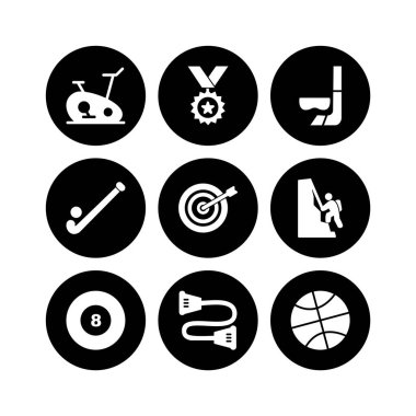 Kişisel ve iletişim için spor ve oyun simgesi...